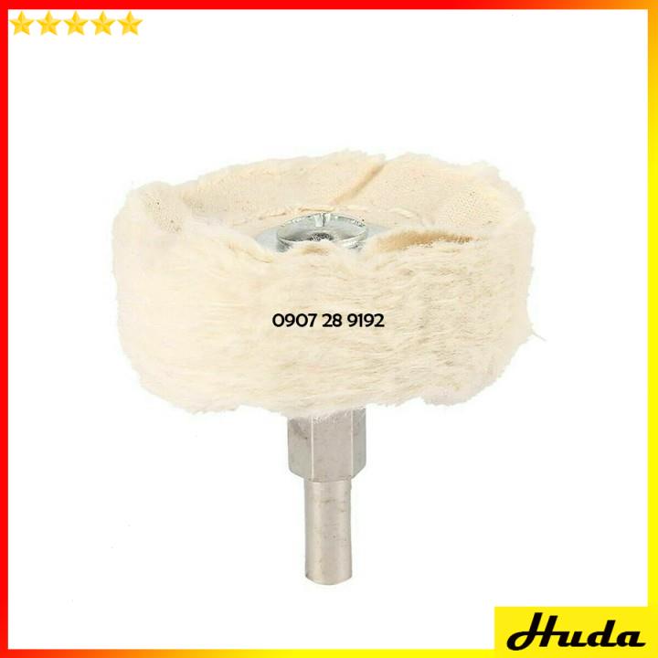Chổi đánh bóng kim loại ⚡️FREESHIP⚡️ Đầu vải đánh bóng kim loại inox gắn máy khoan