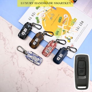 Ví da đựng chìa khóa Honda Vision Lead Winner X 2022 2 nút bấm khâu tay hở nút mẫu mới VS2 CD