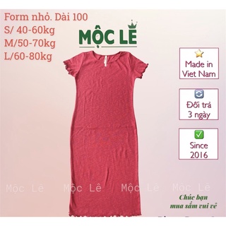 Đầm thun tăm cuốn biên dày dặn form ôm body vnxk