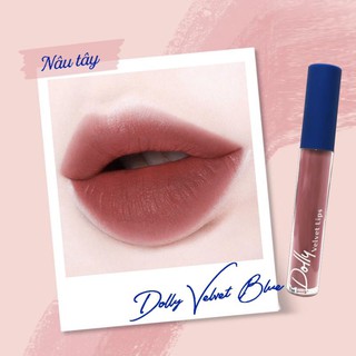 SON MÀU NÂU TÂY VELVET SIÊU LÌ CAO CẤP (Tặng kèm hủ dưỡng môi nhỏ)