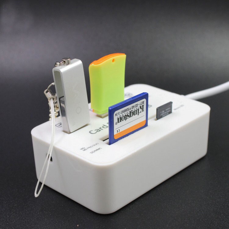 Đầu đọc thẻ nhớ / mở rộng bộ sạc TF SD HUB mini thông dụng đa năng cổng USB tất cả trong một