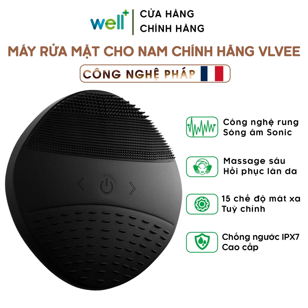 Máy Rửa Mặt Cho Nam VLVEE Chính Hãng Công Nghệ Làm Sạch Dành Riêng Cho Đàn Ông