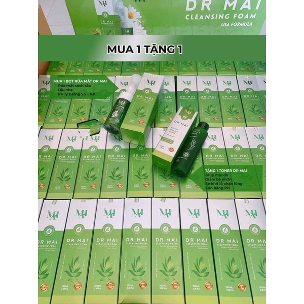 SỮA RỬA MẶT DR MAI Tặng kèm Toner