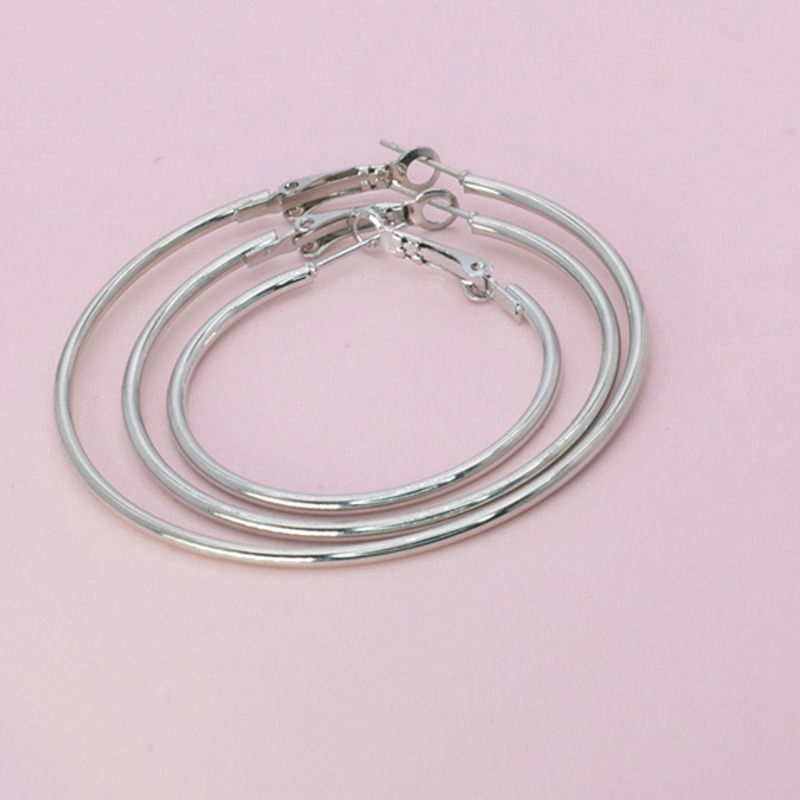 Hoa Tai Nữ Hình Tròn Phong Cách Hàn Quốc