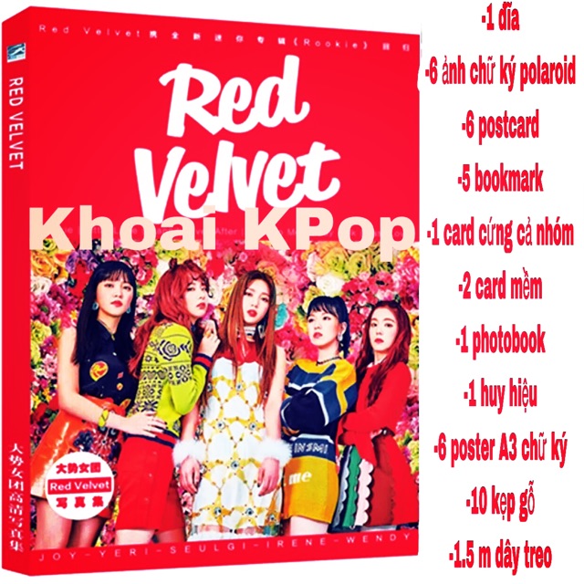 FREE ĐƠN 99K [Tặng 10 kẹp gỗ +1.5m dây] Combo ảnh nhóm Red VelVet