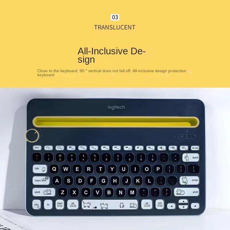 Miếng Dán Bảo Vệ Bàn Phím Không Dây Logitech K480 Ốp