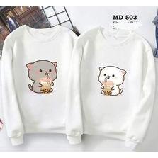 [ÁO NỈ THU ĐÔNG GIÁ RẺ] ÁO NỈ ĐÔI THU ĐÔNG IN HÌNH CÁ TÍNH
