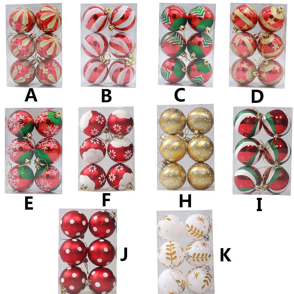 Set 6 Trái Châu 6CM Trang Trí Giáng Sinh DIY