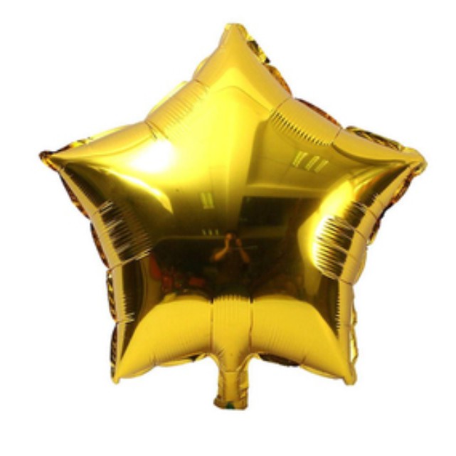 Set 5 Bóng Bay Hình Trái Tim Ngôi Sao 10&quot; Trang Trí Tiệc Sinh Nhật Dễ Thương