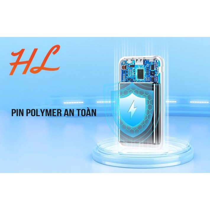Pin Dự Phòng Mini Remax RPP-60 10000mAh (Sạc Nhanh QC3.0, VOOC 22.5W, Type-C PD20W) - Hưng Long PC