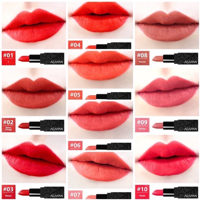 Xả Hàng  Son Lì Mềm Môi Agapan Pit A Pat Matte Lipstick