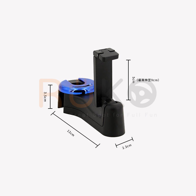 Móc kép treo đồ 2 đầu móc và kẹp giữ điện thoại cho xe hơi