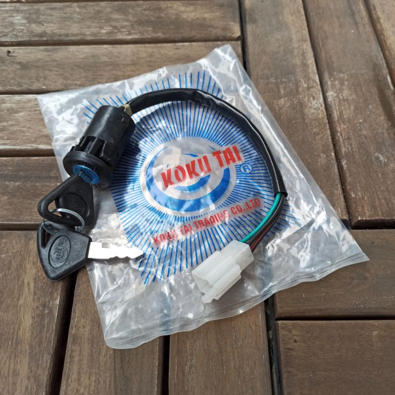 Ổ khóa xe máy cub custom đèn tròn đèn vuông hàng đài loan