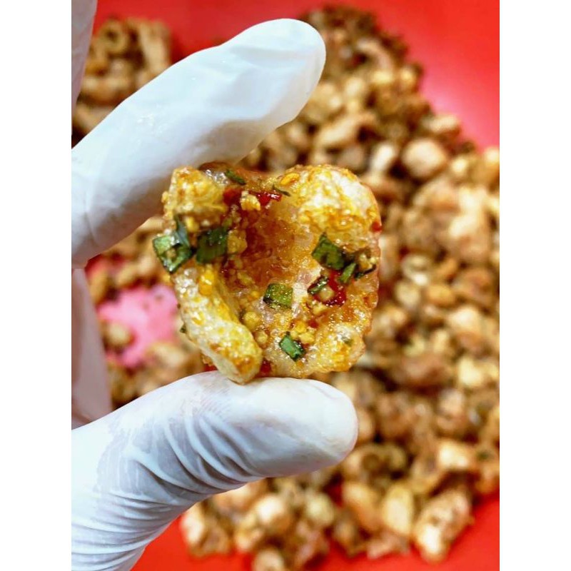 Da Heo Quay Gion Sốt Mắm Tỏi Lon 130gr [FREE SHIP] TỪ ĐƠN 50K, [Loại Đặc Biệt] Hàng ngon nhà làm LOẠI 1