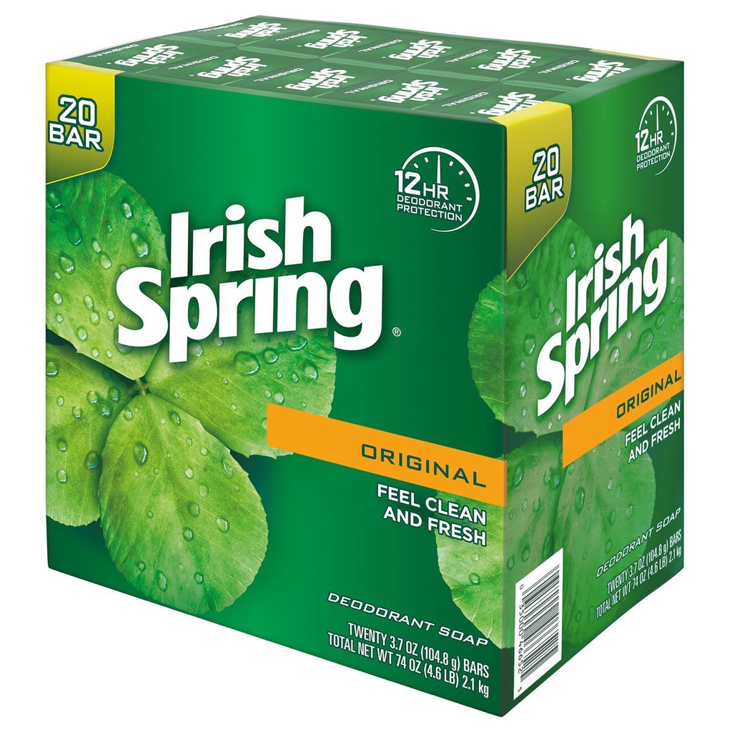 Combo 5 Xà phòng cục IRISH SPRING (Mỹ) mẫu mới