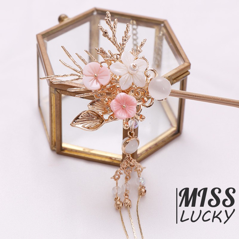 Trâm cài tóc tua rua phong cách retro thời trang cho nữ