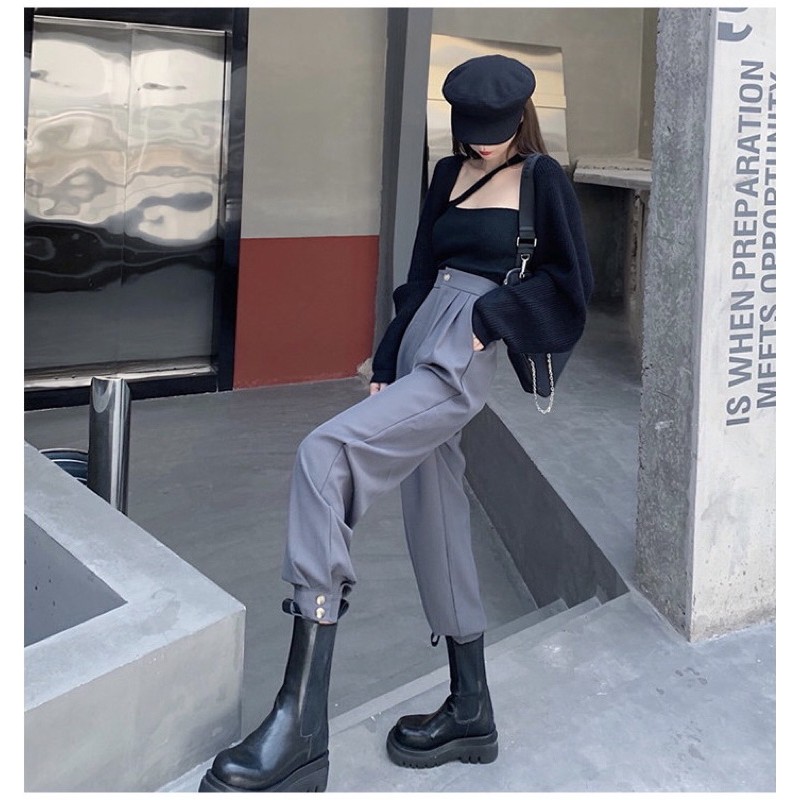 [SẴN-TÁCH SET] Set áo khoác len croptop nhiều màu + áo 2 dây Ulzzang siêu chất ❤️ | BigBuy360 - bigbuy360.vn