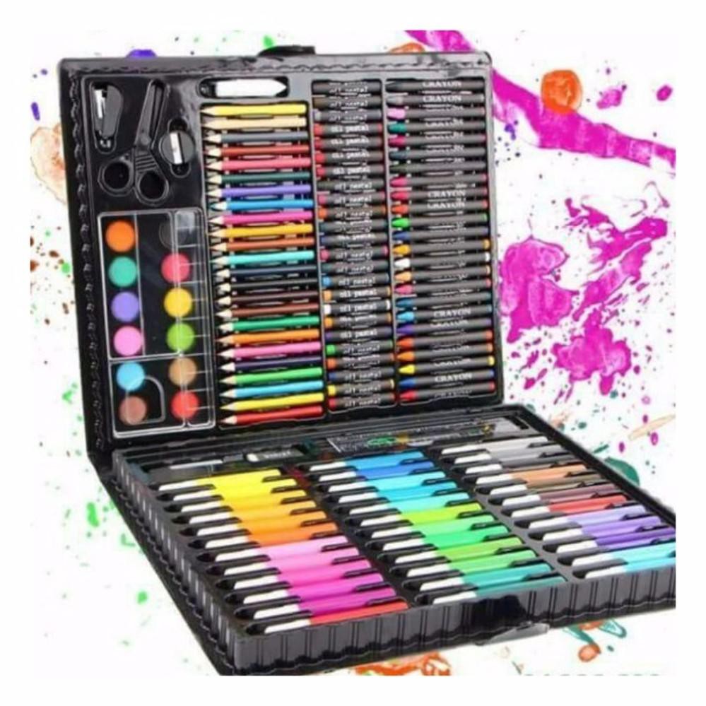 Set màu 150 chi tiết đủ loại từ màu chì, màu sáp, màu nước - Bộ Bút Tô Màu , Bộ Bút Vẽ Màu 150 chi tiết