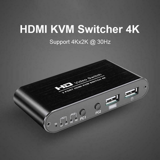 Bộ Chia 2 CổNg HDMI KVM 4K Cho BàN PhíM + ChuộT