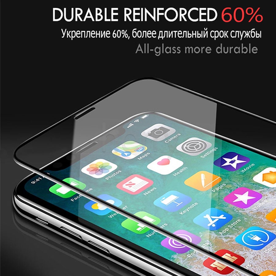 Kính cường lực HD 21D chống trầy chống vết dầu thích hợp cho iPhone 13 Mini 12 11 Pro XR X XS Max 7 8 6 6s+ SE 2020