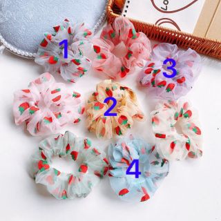Set 3 Cúc Scrunchies Dây Cột tóc scrunchies voan