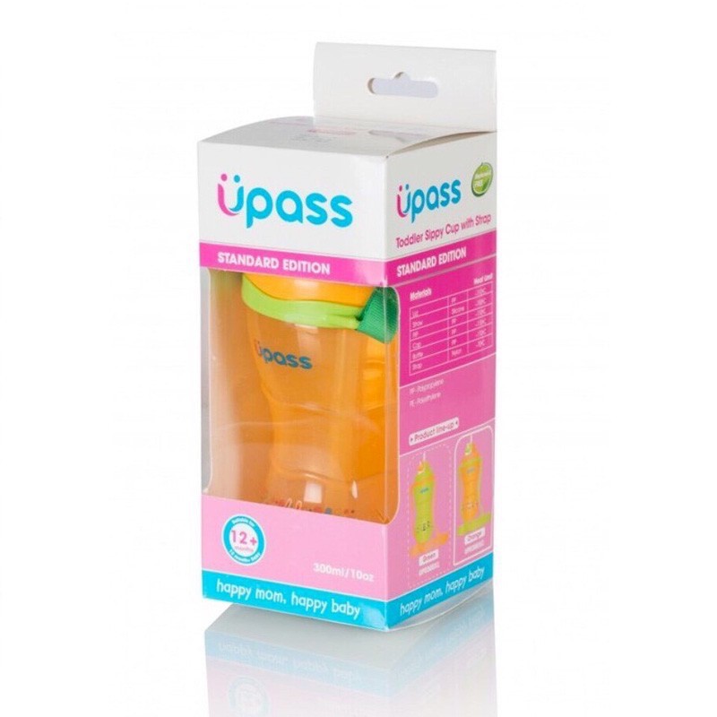 Bình uống nước có ống hút Upass 300ml Thái Lan UP0300