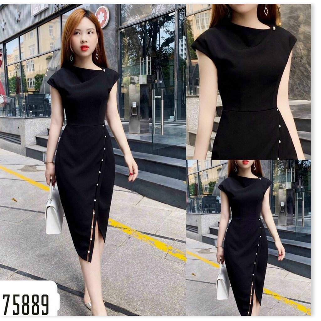 ĐẦM UMI ĐÍNH CƯỜM 2 MÀU XINH XẮN,HỌA TIẾT TRƠN NHƯNG KHÔNG KÉM PHẦN SANG TRỌNG THỜI TRANG MỚI KME