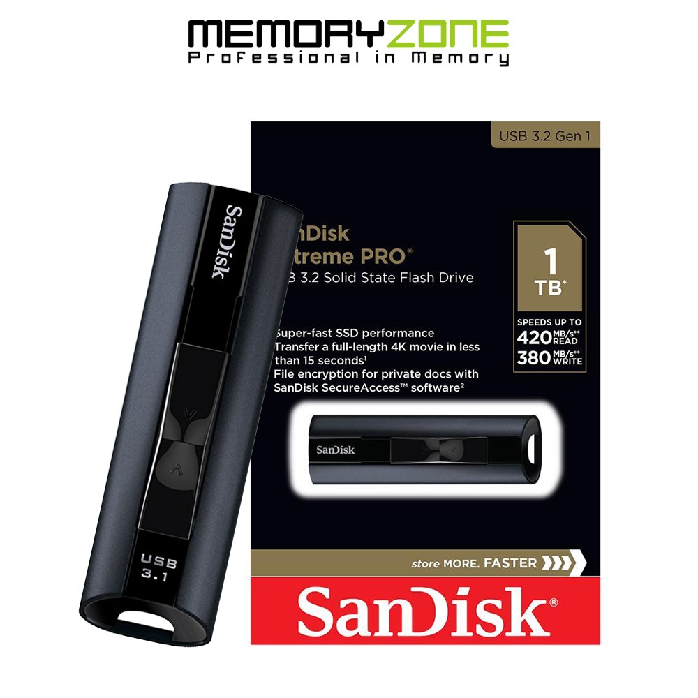 USB 3.2 SanDisk Extreme Pro CZ880 1TB SDCZ880-1T00-G46