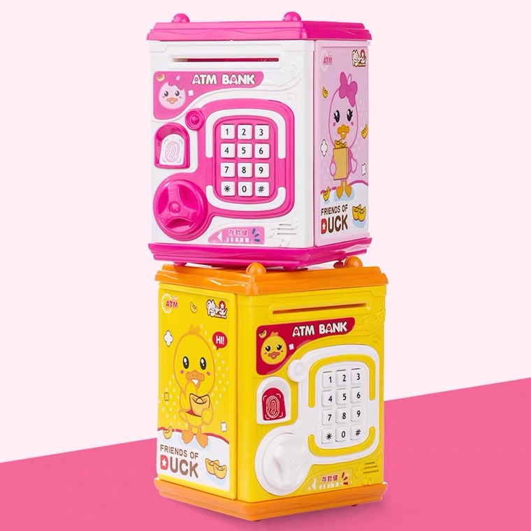 Ống Heo Tiết Kiệm Điện Tử Thông Minh Có Mật Khẩu Hình Atm Hoạt Hình Cho Trẻ Em