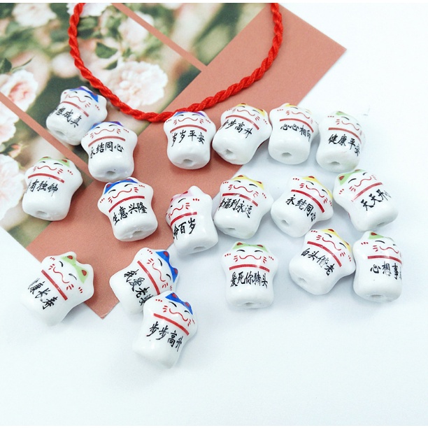Vòng đeo tay mèo thần tài may mắn loại đẹp Clovershop68