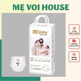 Tã bỉm dán/quần mijuku 50m/50l/50xl/50xxl/50xxxl