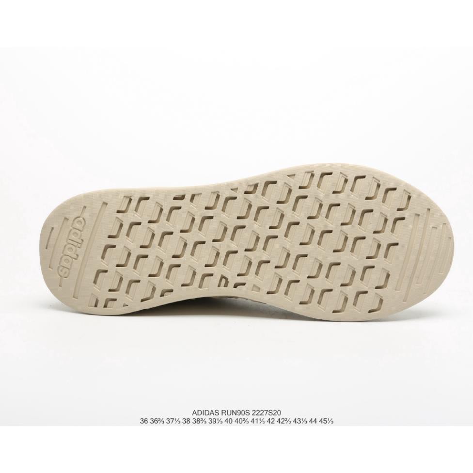 HOT HOT Nhất Giày Adidas Run90S NEO Lưới Surface Pig Eight Stitching Running Shoes Đôi giày màu be đào tạo 36-45
