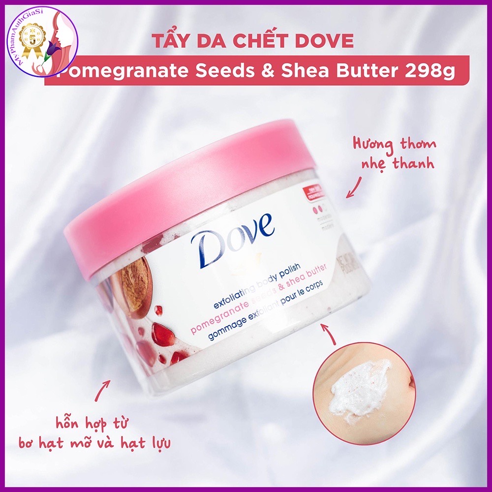 Tẩy Da Chết Dove Exfoliating Body Scrub 298gr Của Mỹ.