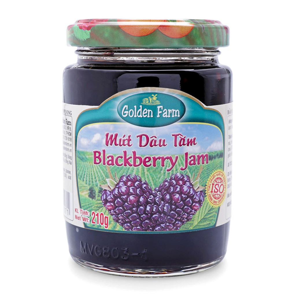 Mứt dâu tằm golden farm 210gr.