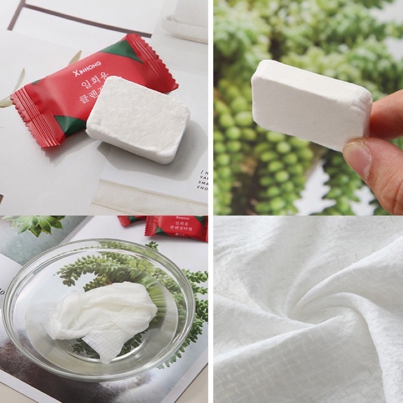 Khăn Nén Hình Viên Kẹo Khăn Nén Rửa Mặt Hình Viên Kẹo