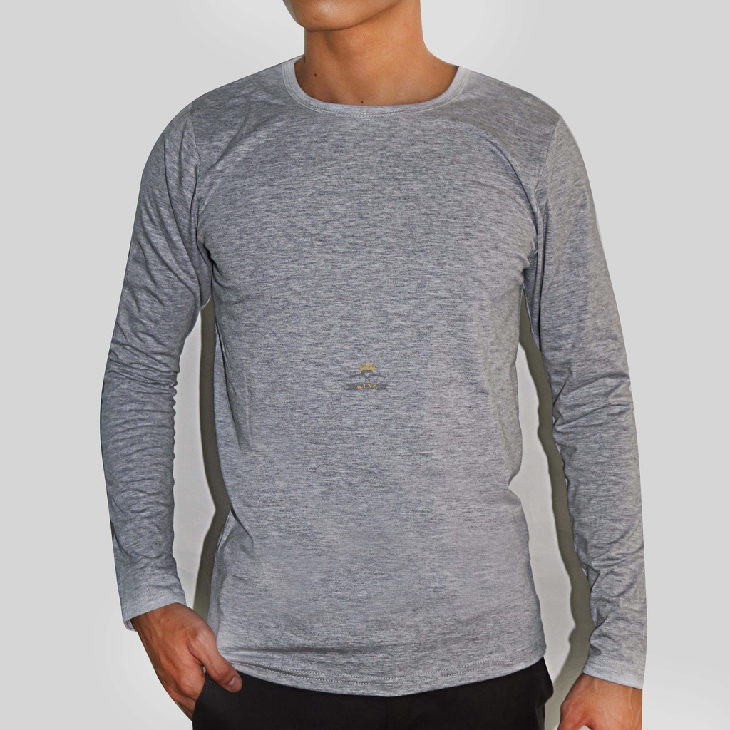 Áo thun tay dài nam giữ nhiệt KING cổ tròn co giãn tốt  form rộng chất thun cotton cao cấp giá rẻ