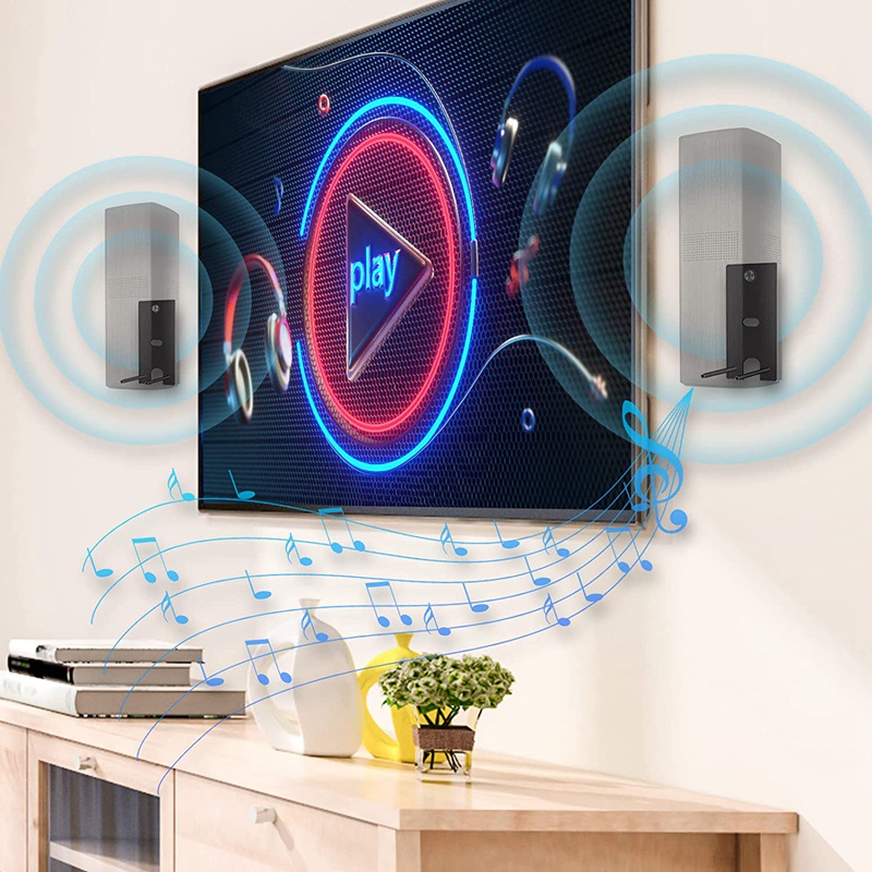 Khung Gắn Tường Bằng Thép Màu Đen Thay Thế Cho Loa OmniJewel Lifestyle 650 & Surround 700