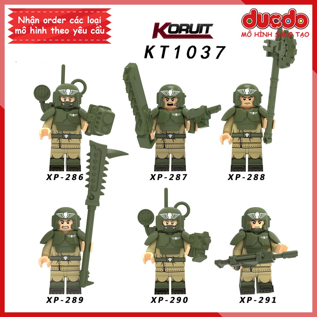 Minifigures các nhân vật trong Astra Militarum full vũ khí - Đồ chơi Lắp ghép Xếp hình Mô hình Mini KORUIT KT1037