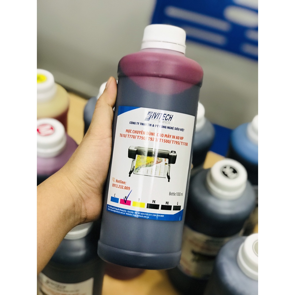 Mực lít cao cấp dành cho máy in A0 - HP T1100, T790, T795, T1708...