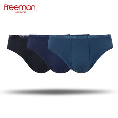 [BIGSIZE] Combo 3 Quần lót nam FREEMAN chất liệu Viscose mềm mịn, thoáng mát 6050