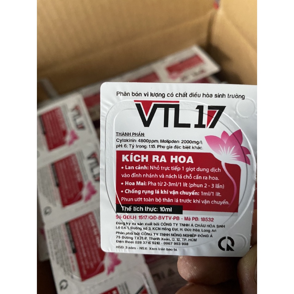 Chuyên kích ra hoa Phong Lan, hoa Mai, hoa kiểng VTL17 (hũ 10ml)