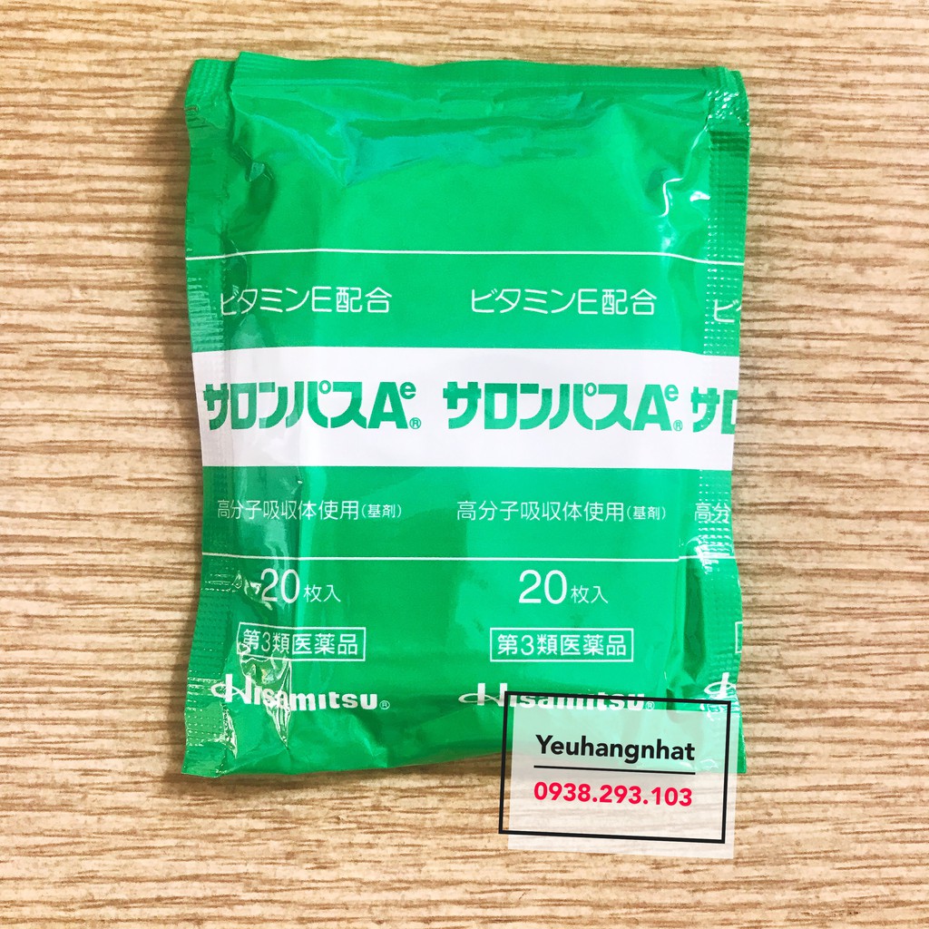 CAO DÁN ĐAU MỎI XƯỚNG KHỚP SALONPAS HISAMITSU 140 Miếng