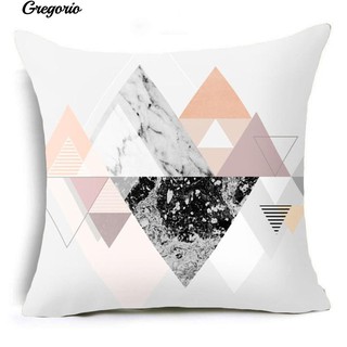Letter Flower Geometric Pattern Throw Pillow Case Cushion Covers Sofa Decor
