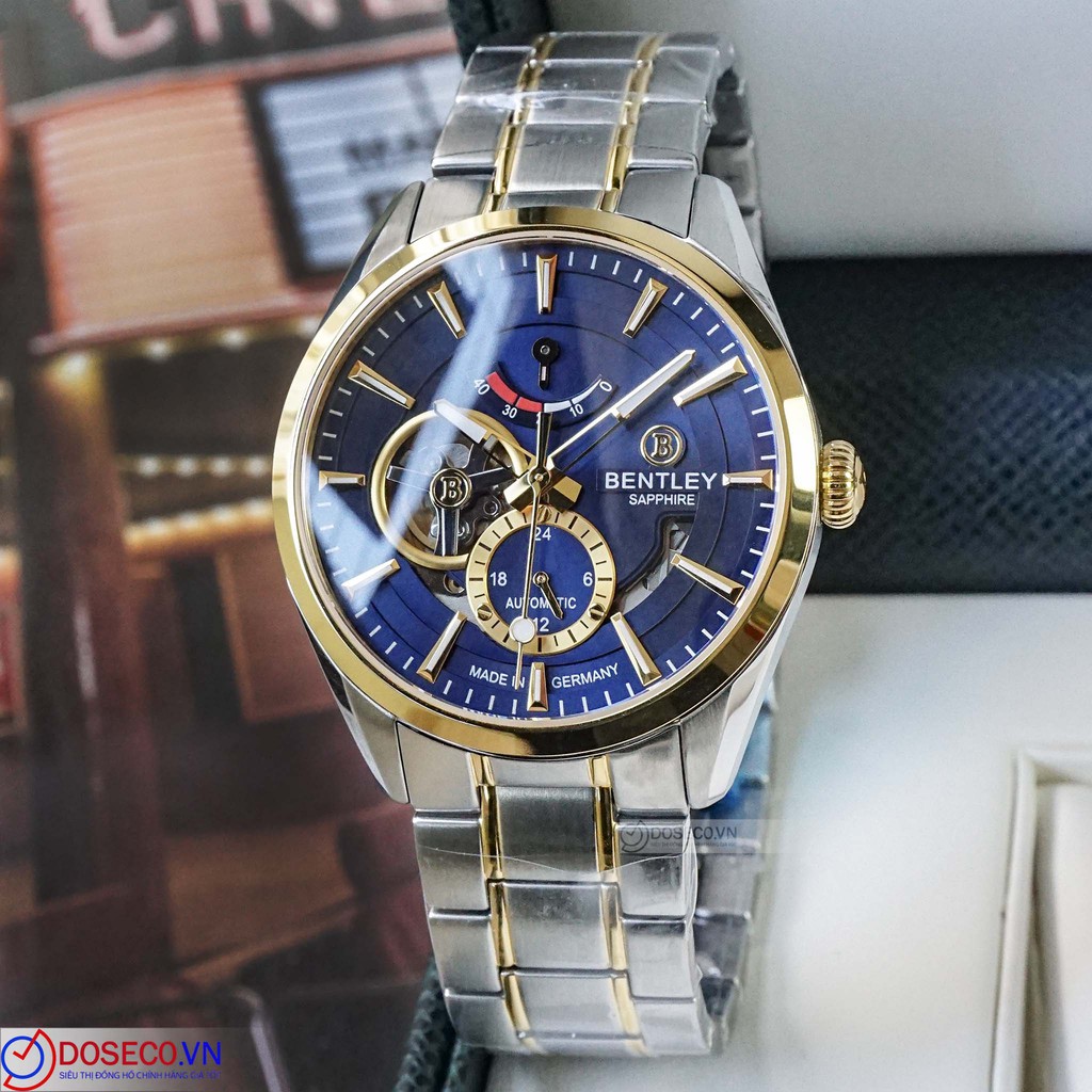 Đồng hồ nam Bentley mặt hề BL1831-15MTNI-AMSK-X
