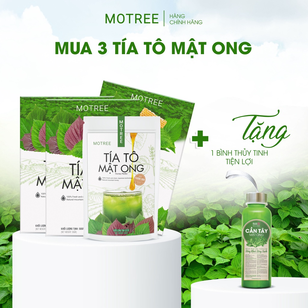 [Mã BMBAU50 giảm 7% đơn 99K] Bột tía tô mật ong MOTREE sấy thăng hoa công nghệ Nhật Bản 54gr