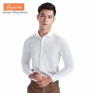 Áo Sơ Mi Nam Kojiba Dài Tay Công Sở Dáng Ôm (Trắng Ngà)