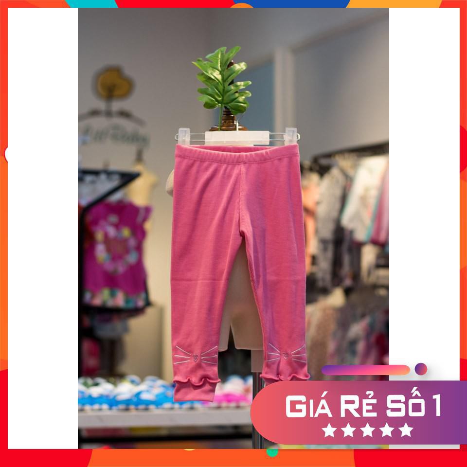 Quần legging bo gấu hình mèo LITIBABY bé gái size 1-10T .X19 mã 2 (còn mã 1)