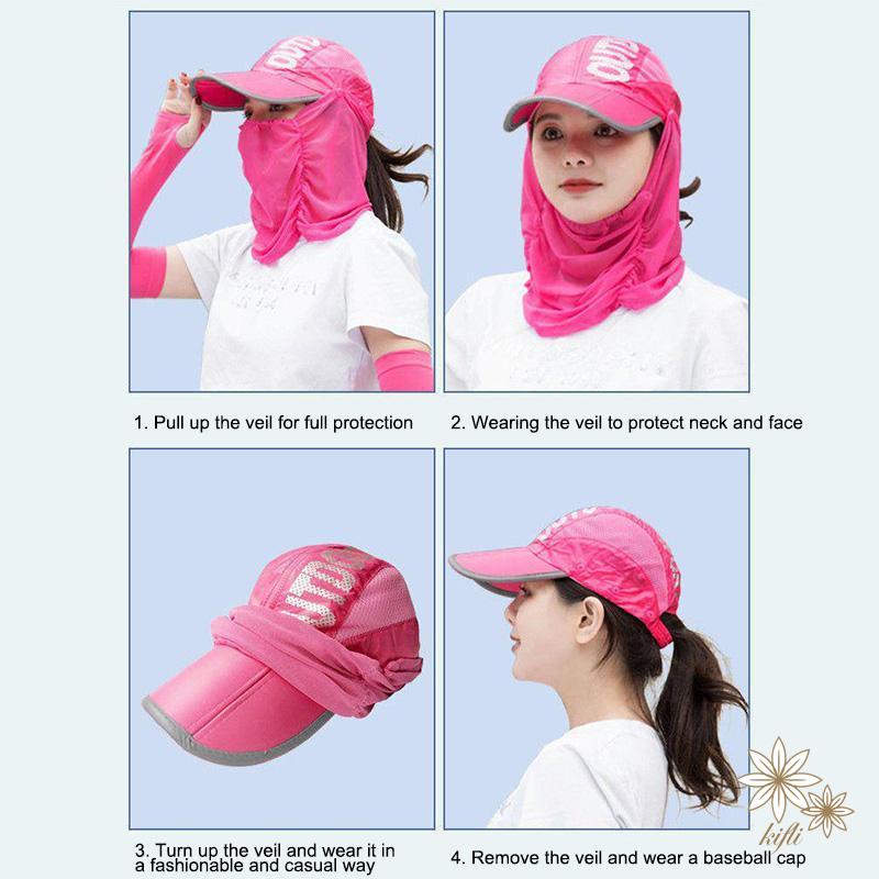 【kifli】Mũ Lưỡi Trai Chống Nắng Nhanh Khô Thoáng Khí Có Thể Gấp Gọn Tiện Dụng Cho Nam Và Nữ