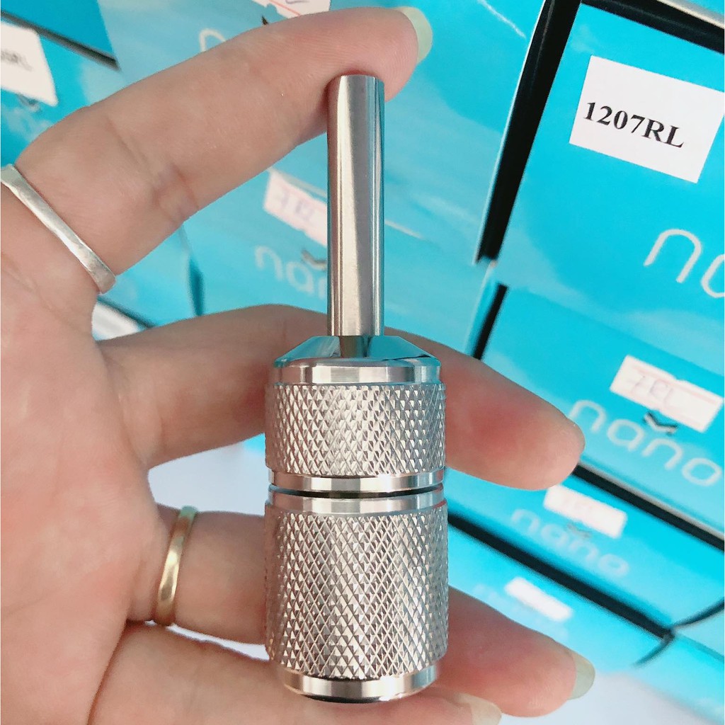 Tay cầm Máy Xăm Inox - Siêu bền - Siêu sáng bóng