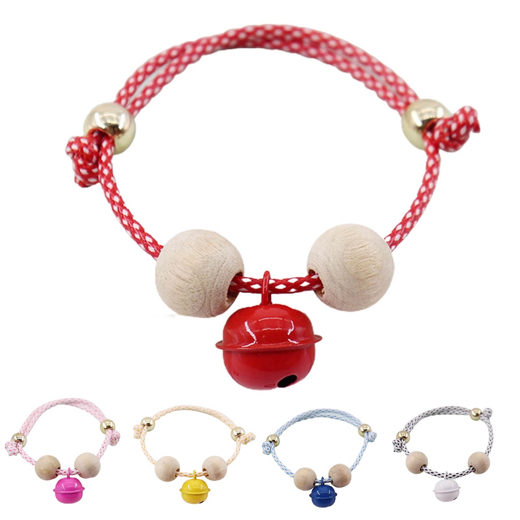 Vòng Cổ Chống Bọ Chét Cho Thú Cưng Họa Tiết Chấm Bi Có Chuông